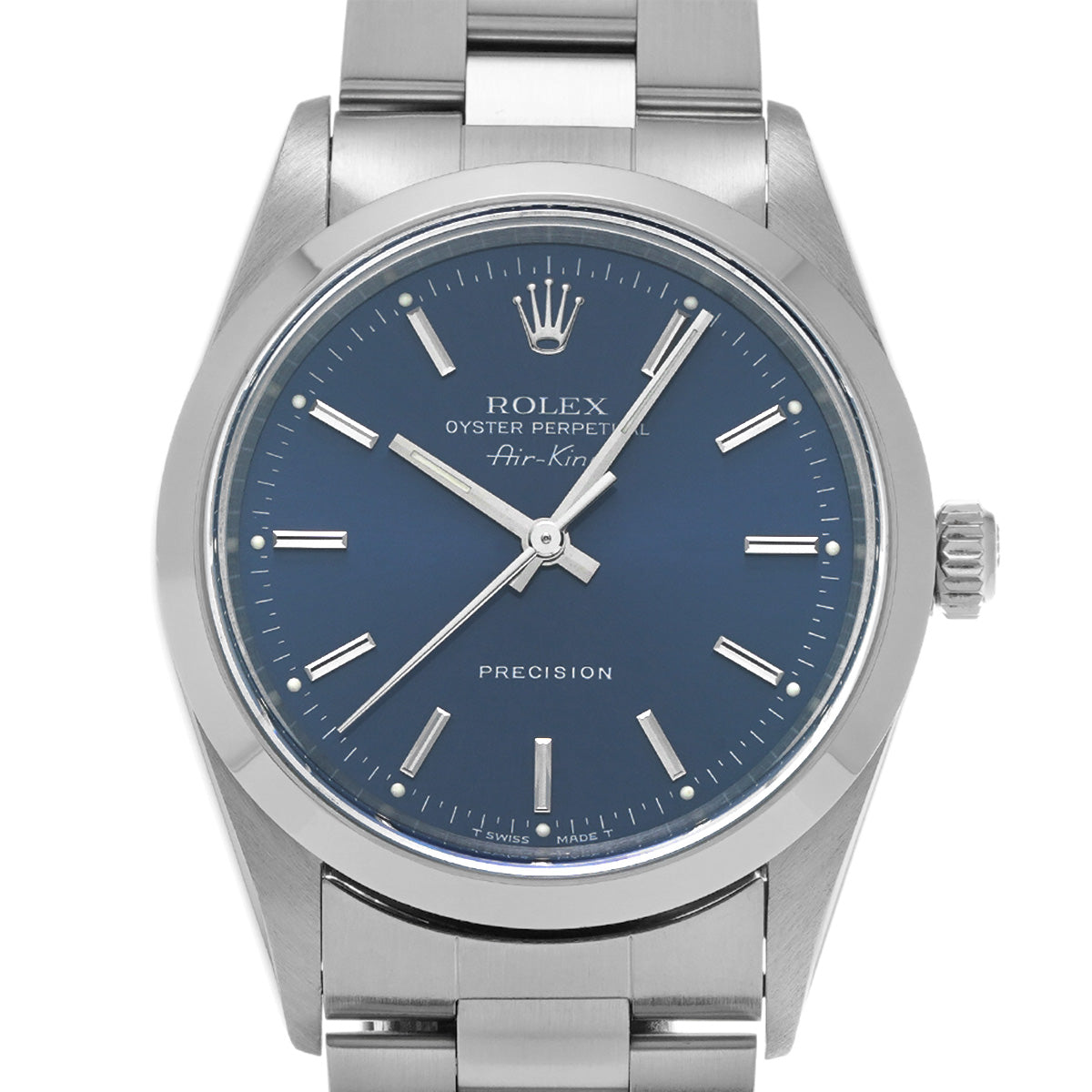 Air-King 14000 U (manufactured circa 1997) Blue ROLEX Men's [Pre-owned].