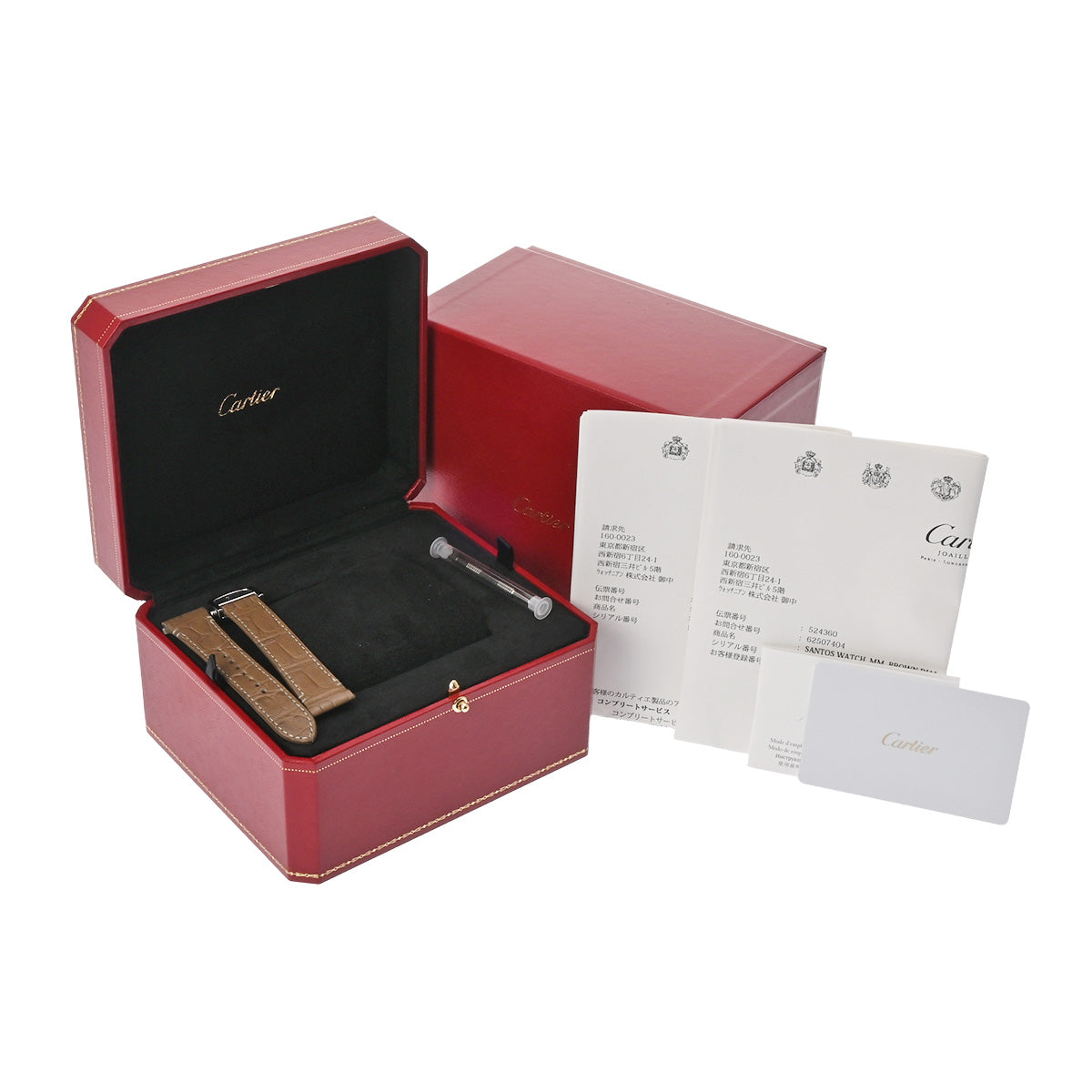 Santos de Cartier MM WSSA0065 Brown Gradation CARTIER Men's [Pre-owned]