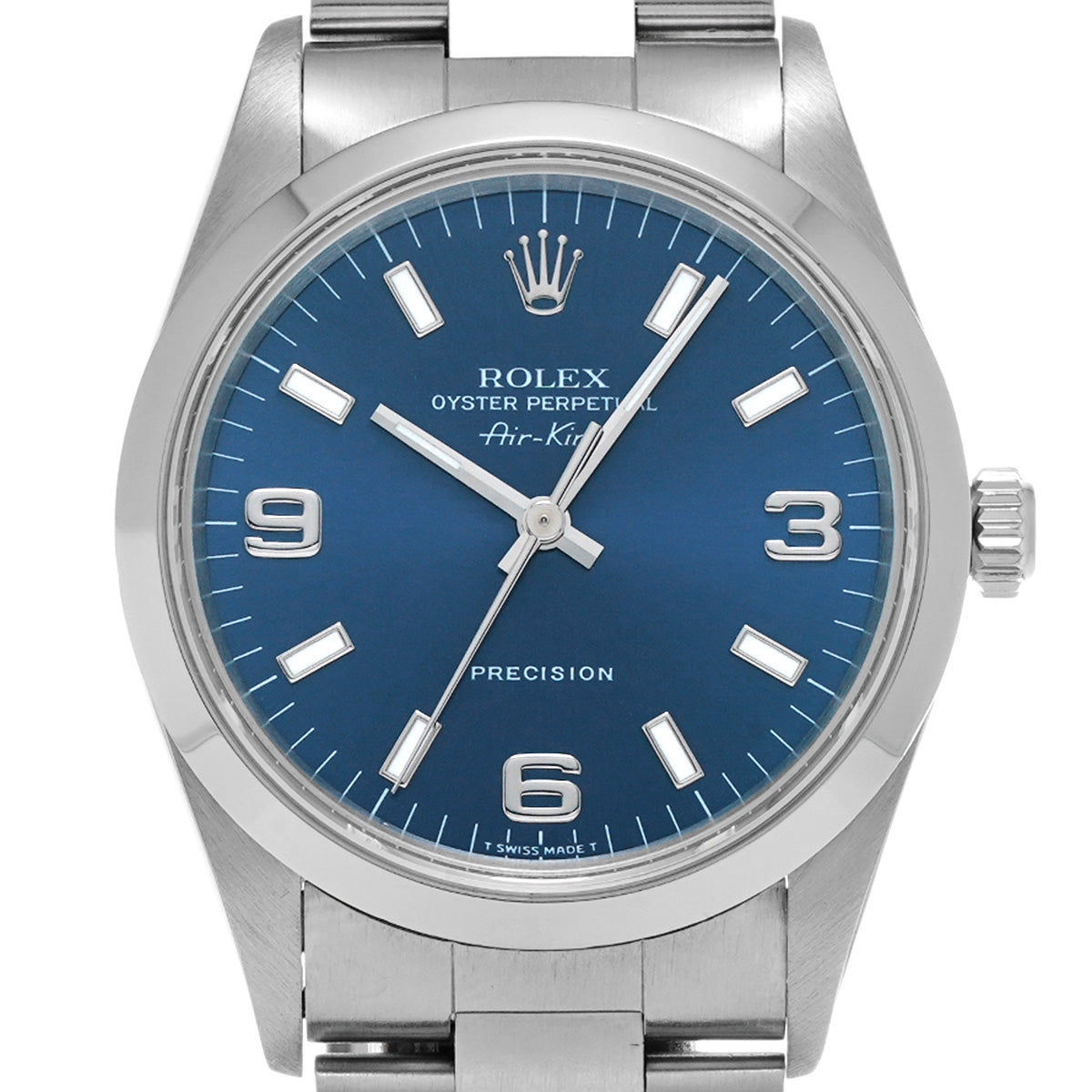 Air-King 14000 U (manufactured circa 1997) Blue ROLEX Men's [Pre-owned].