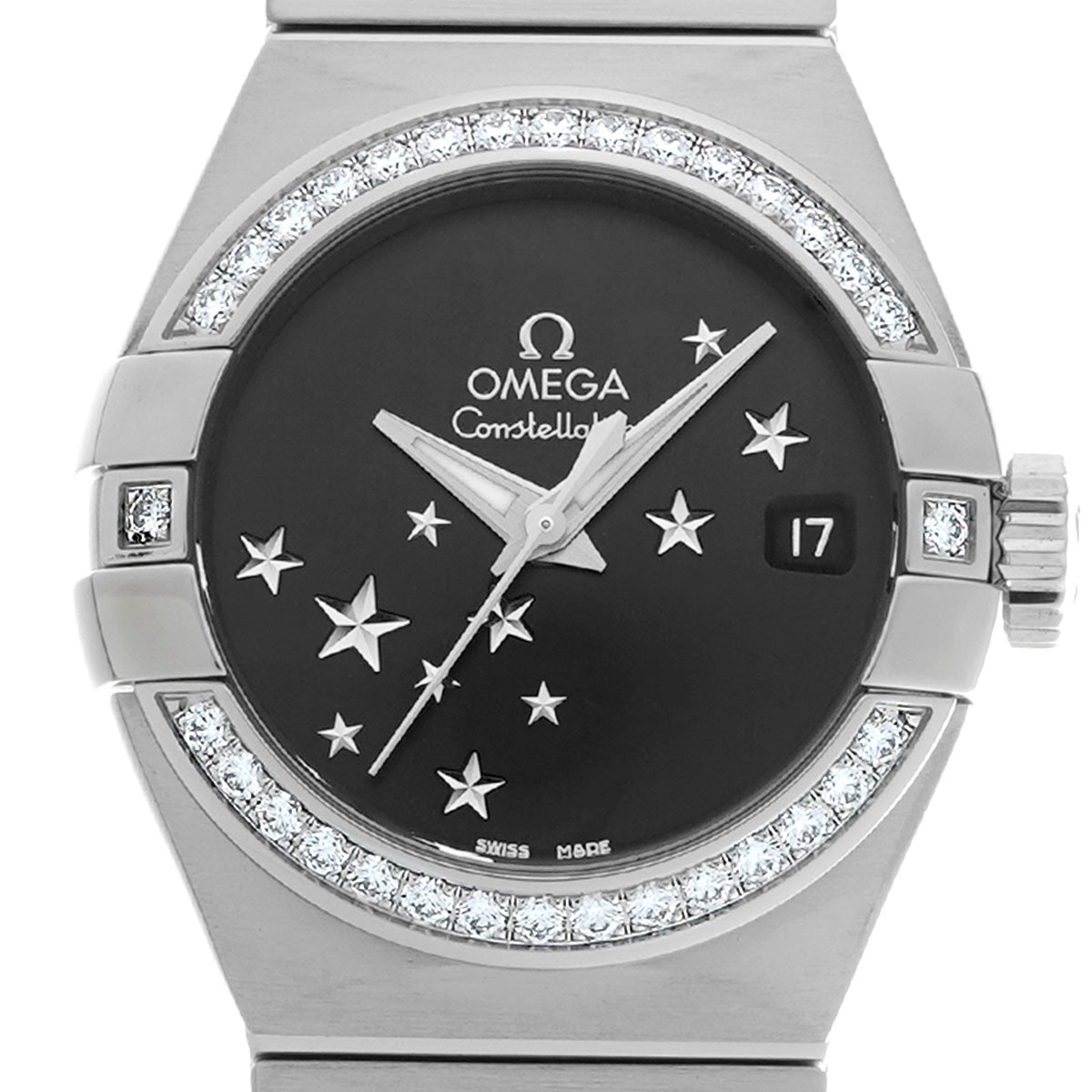 Constellation Blush Chronometer 123.15.27.20.01.001 Black/Diamond OMEGA Ladies [New]
