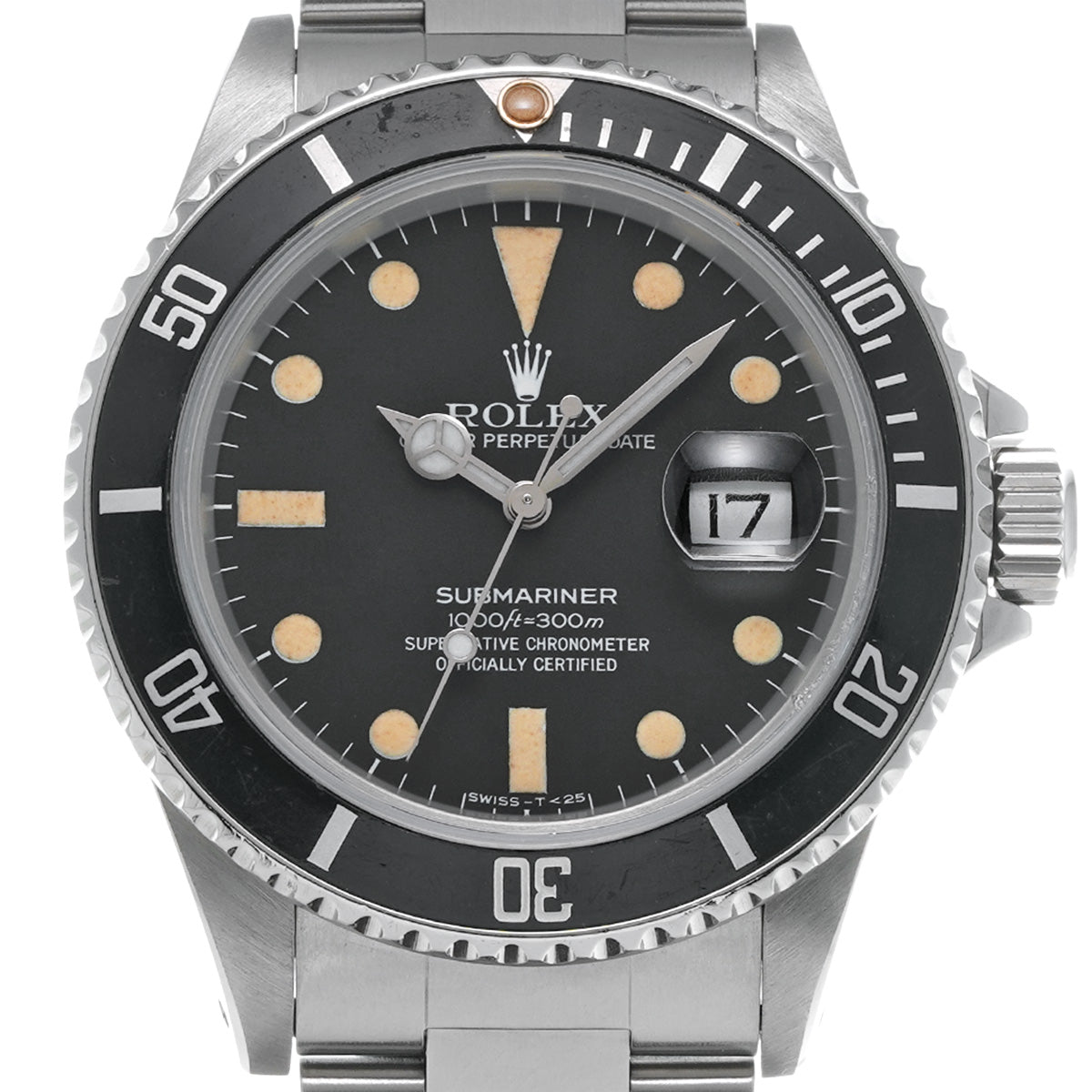 Submariner Date 16800 71s (manufactured circa 1986) Black ROLEX Men's [Pre-Owned].