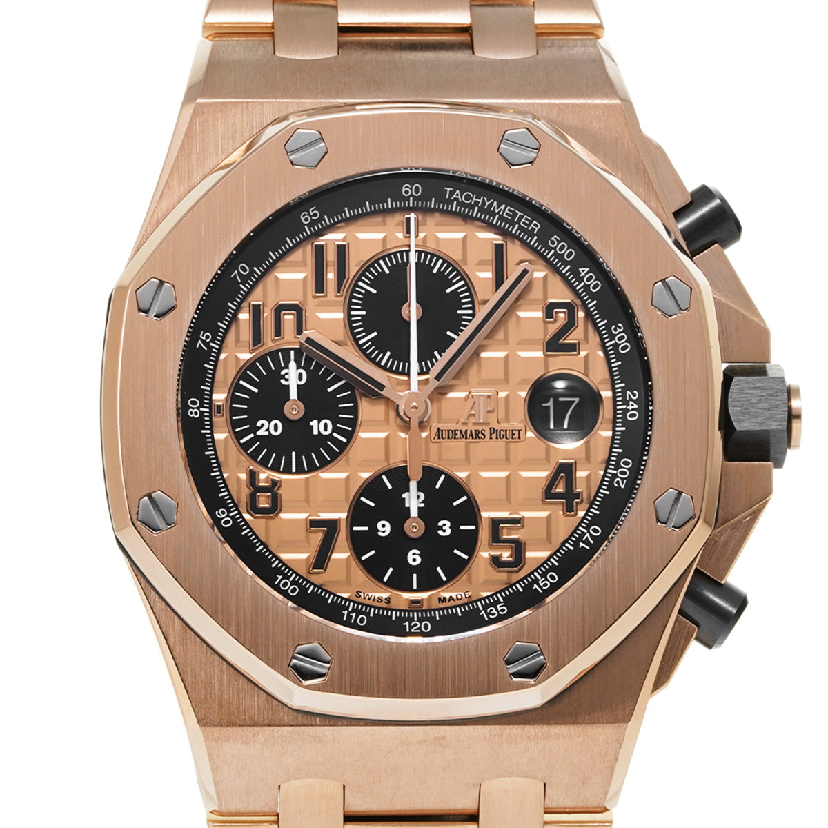 Royal Oak Offshore Chronograph 26470OR.OO.1000OR.01 Pink Gold/Black AUDEMARS PIGUET Mens [Pre-Owned]