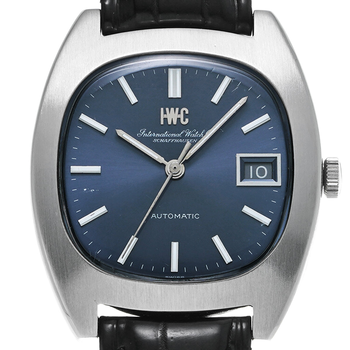 Automatic Cushion 1872 Blue IWC Men's [Pre-Owned].