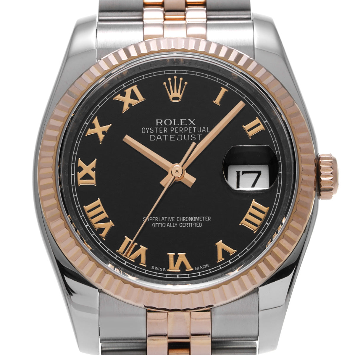 DATE JUST 116231 Random Serial Black ROLEX Men's [Pre-owned].