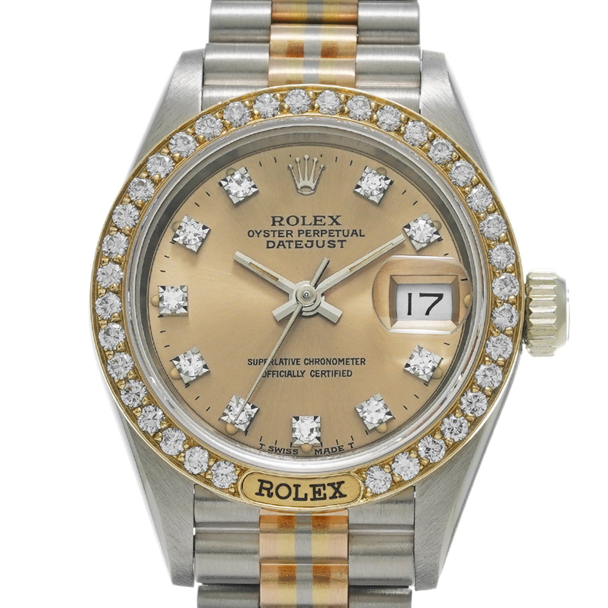 DATE JUST TRIDOR 69149BIC 88th (manufactured circa 1985) Brown/Diamond ROLEX Ladies [Pre-Owned].