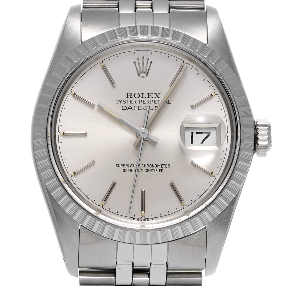 DATE JUST 16030 R (manufactured circa 1987) Silver ROLEX Men's [Pre-owned].