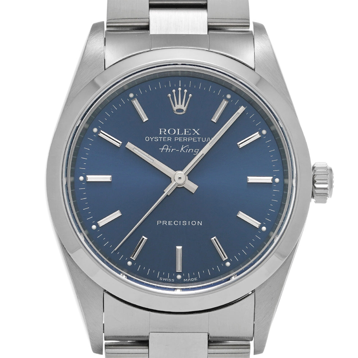 Air-King 14000M K (manufactured circa 2001) Blue ROLEX Men's [Pre-Owned].