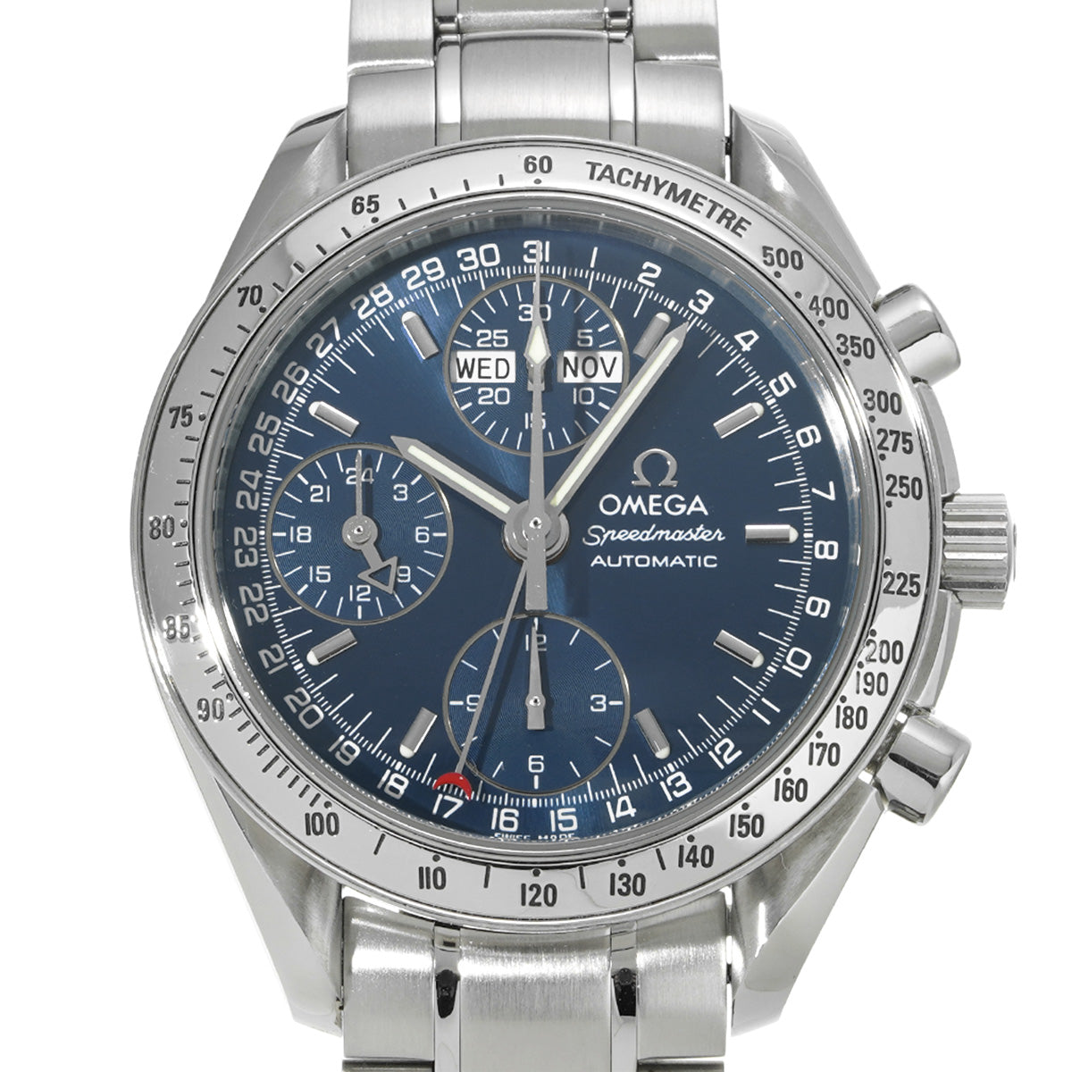 Speedmaster Triple Calendar 3523.80 Blue OMEGA Men's [Pre-Owned].
