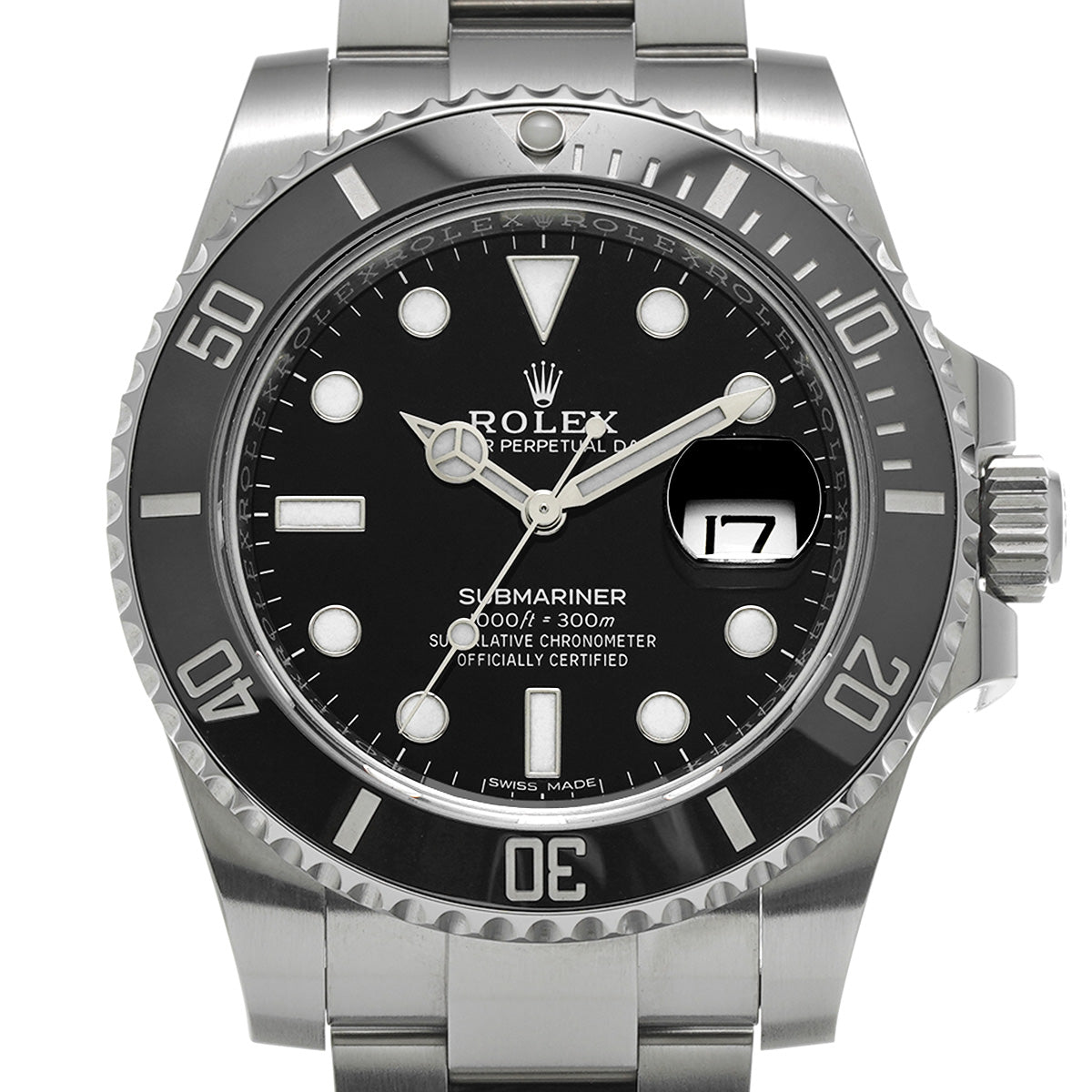 Submariner Date 116610LN Random Serial Black ROLEX Men's [Pre-Owned].