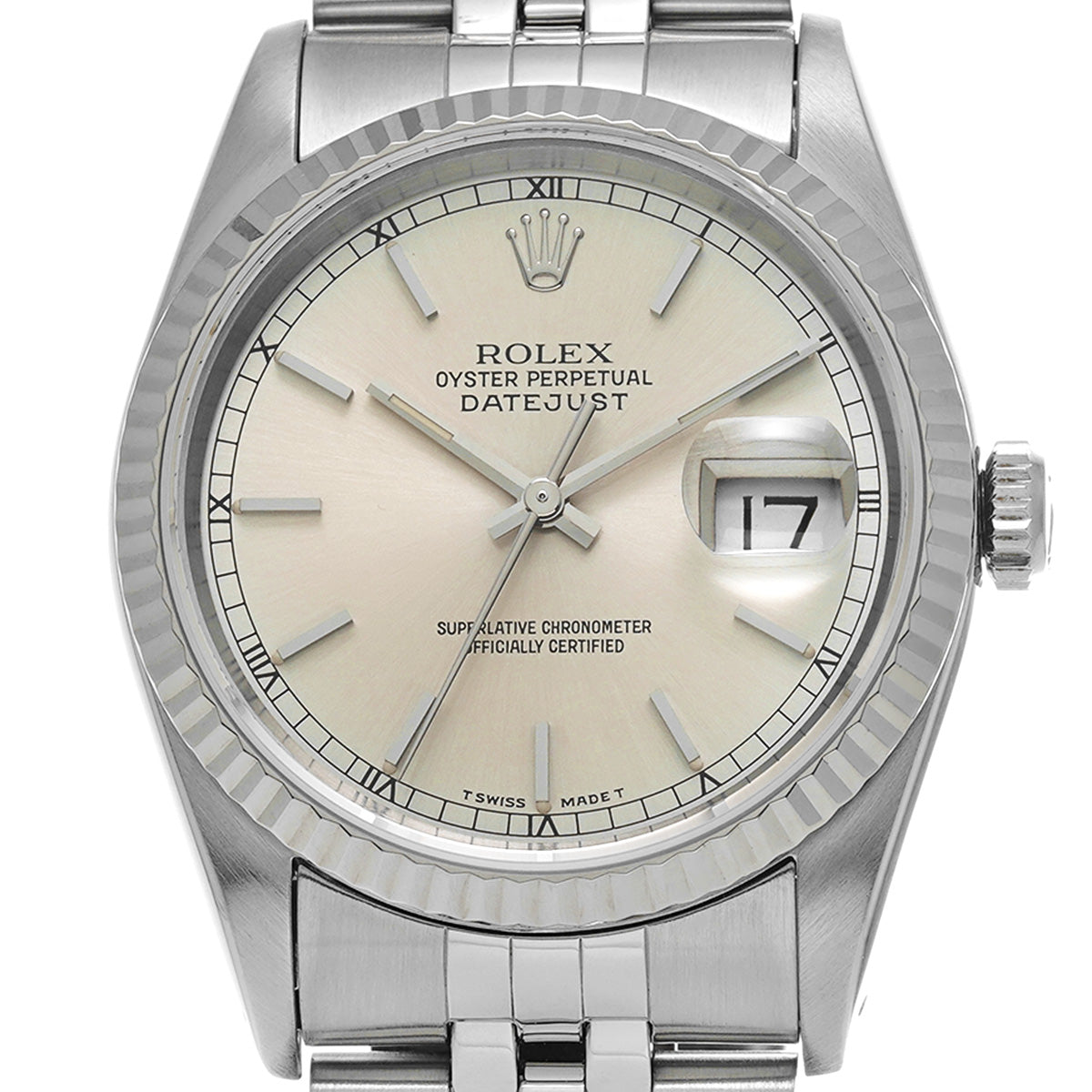 DATE JUST 16234 X (manufactured circa 1993) Silver ROLEX Men's [Pre-Owned].