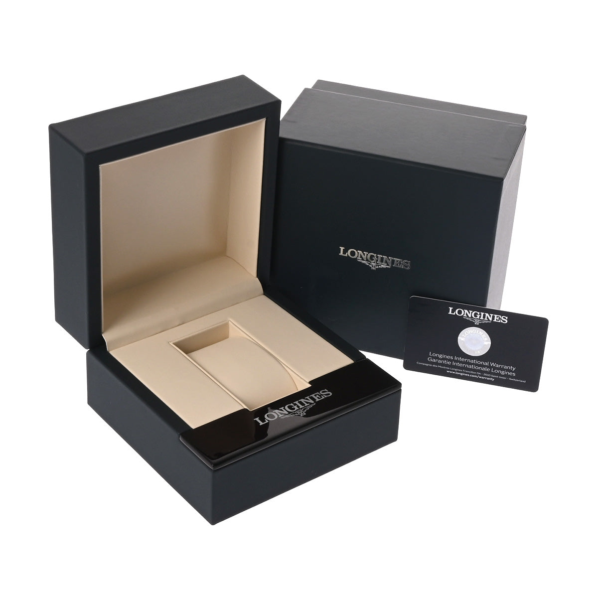 Conquest V.H.P L3.716.4.66.6 Black LONGINES Men's [Pre-Owned].