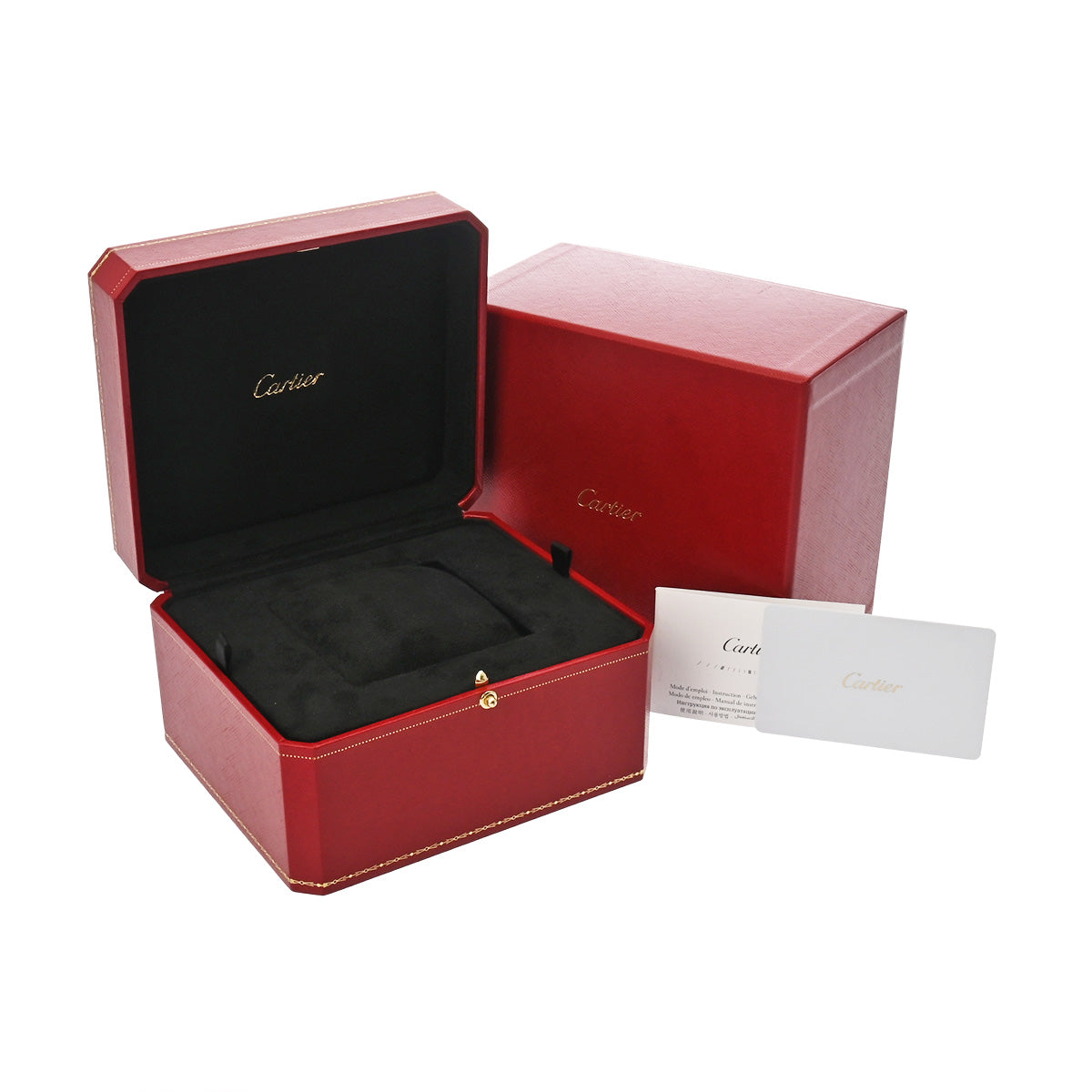 Santos Dumont LM WSSA0046 Black CARTIER Men's [Pre-owned]