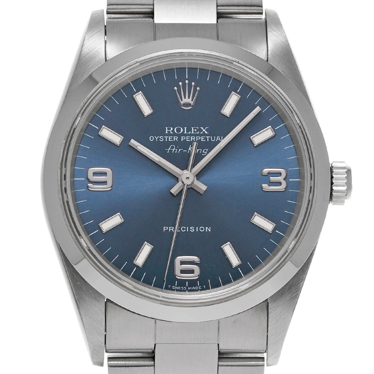 Air-King 14000M T (manufactured circa 1996) Blue ROLEX Men's [Pre-Owned].