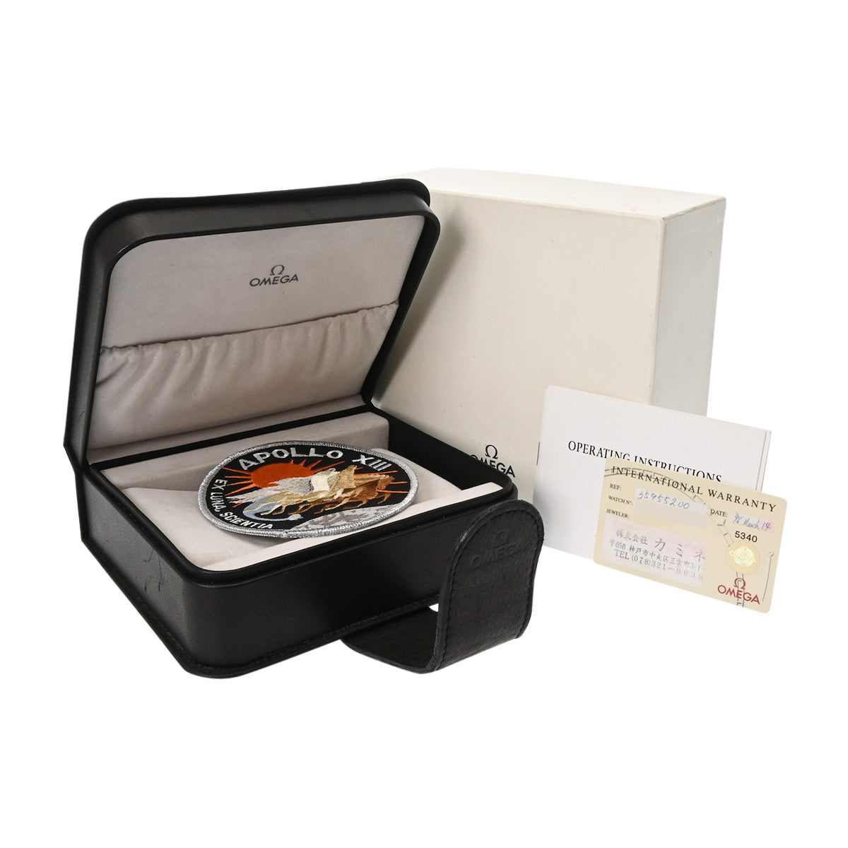 Speedmaster Professional Moon Watch Apollo 13 25th Anniversary 3595.52 Black OMEGA Men's [Pre-Owned].