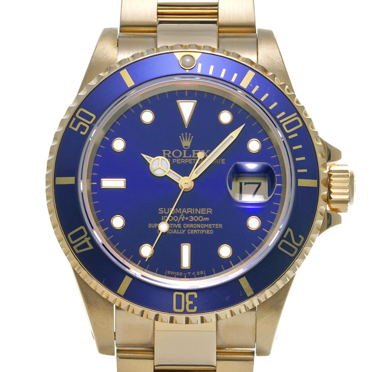 Submariner Date 16618LB S (manufactured circa 1993) Blue ROLEX Men's [Pre-Owned].
