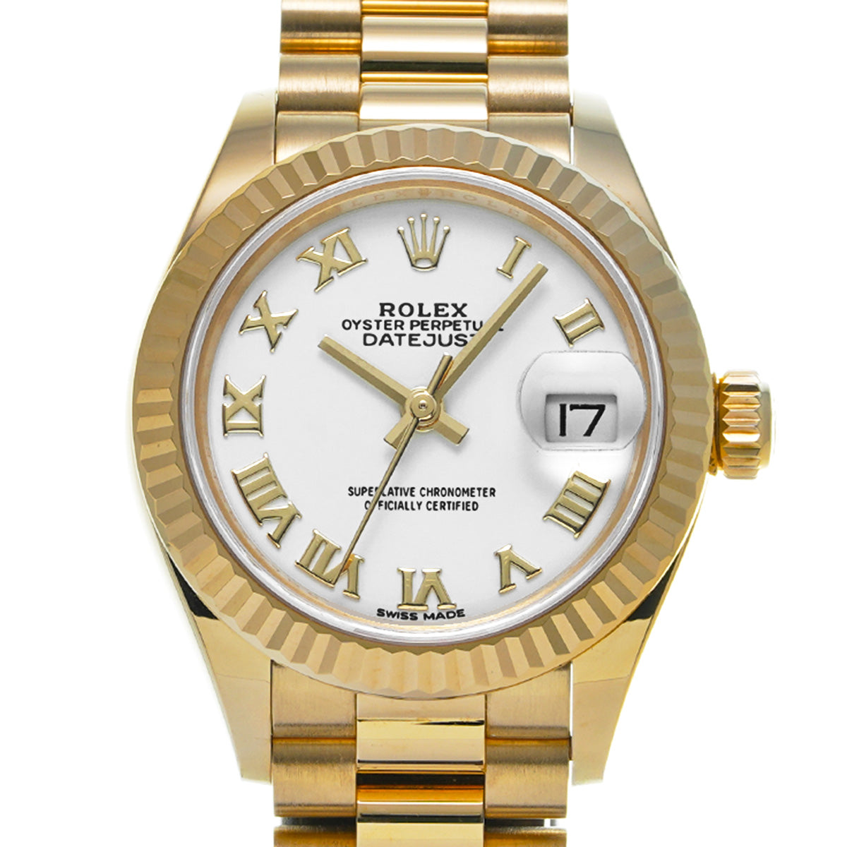 DATE JUST 28 279178 Random Serial White ROLEX Ladies [Pre-owned].