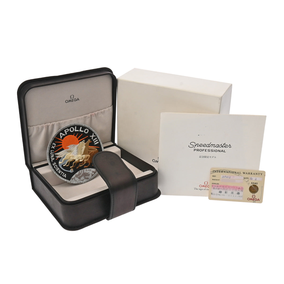 Speedmaster Professional Moon Watch Apollo 13 25th Anniversary 3595.52 Black OMEGA Men's [Pre-Owned].