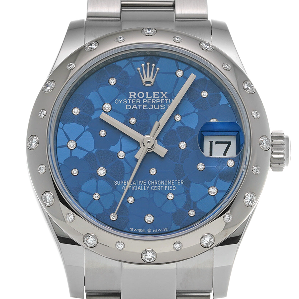 Datejust 31 278344RBR Random Serial Azzurro Blue Floral-Motif/Diamond ROLEX Unisex [Pre-Owned].