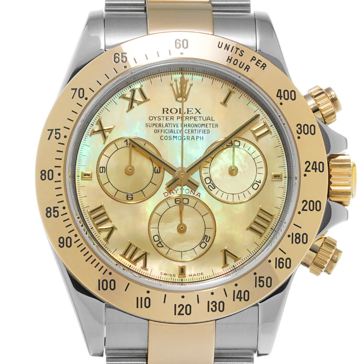 Cosmograph Daytona 116523NR P No. (manufactured around 2001) Yellow MOP ROLEX Men's [Pre-Owned].