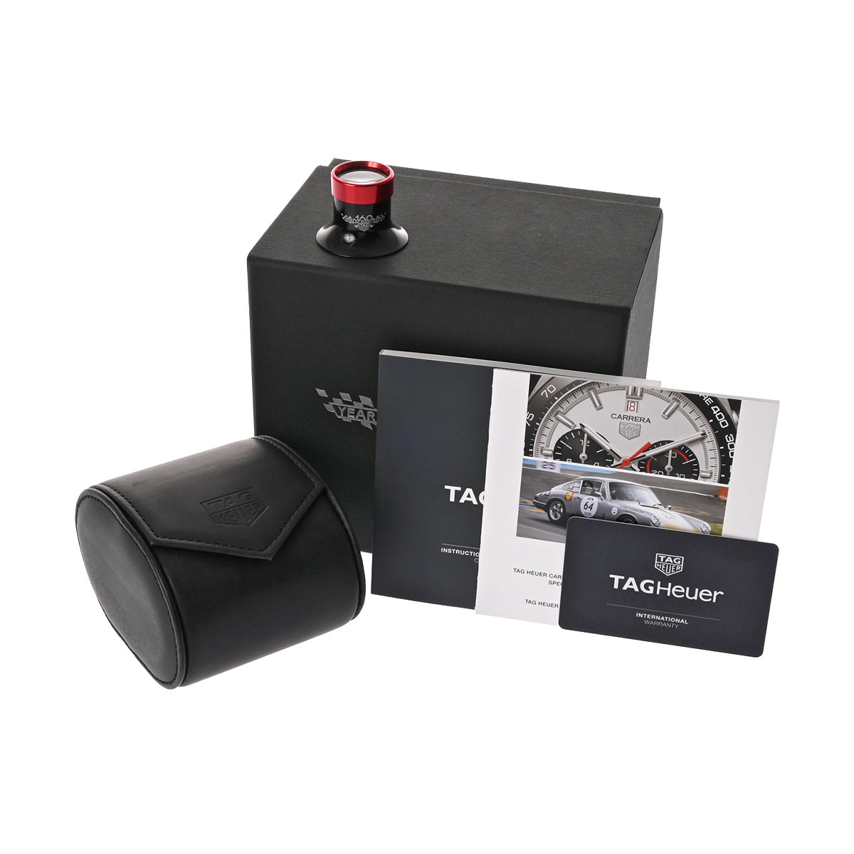 CARRERA CALIBRE HEUER 02 Sport Chronograph 160th CBN2A1D.BA0643 Silver/Black TAG HEUER Men's [Pre-Owned].