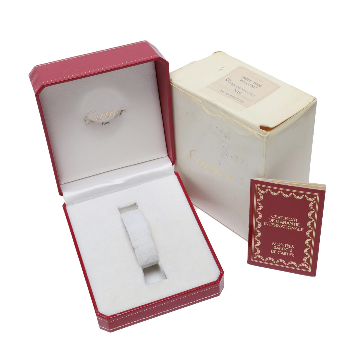 Santos Cougar LM W20026K1 White CARTIER Men's [Pre-Owned].