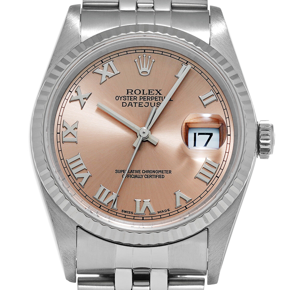 DATE JUST 16234 F (manufactured circa 2004) Pink ROLEX Men's [Pre-Owned].