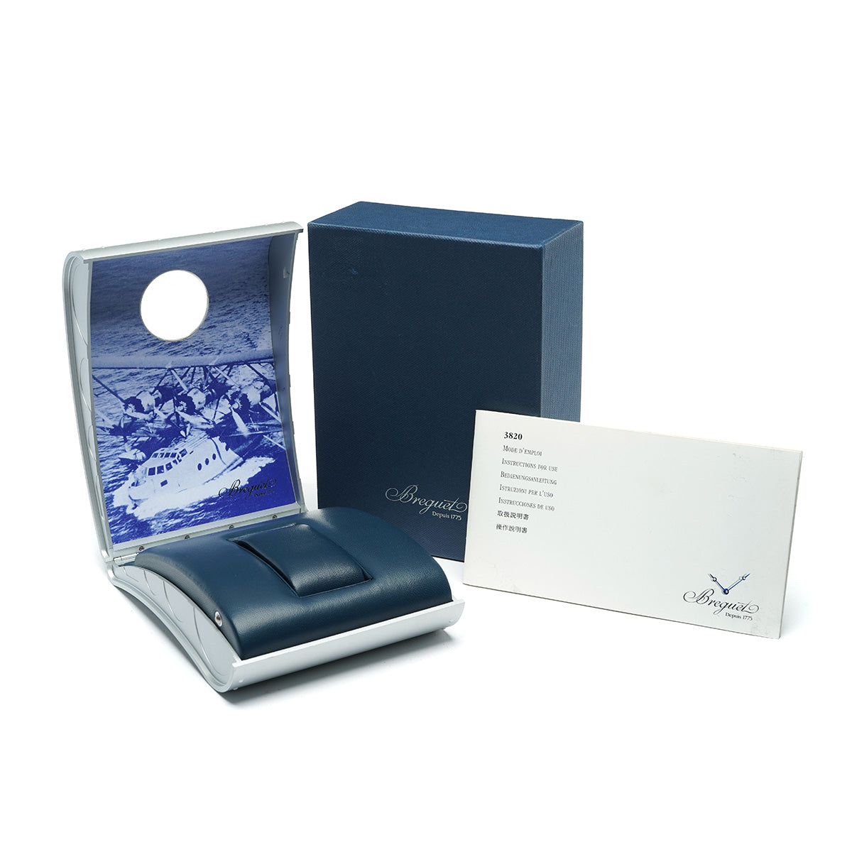Transatlantique Type XX 3820BB/P2/BW9 Blue Breguet Men's [Pre-Owned].