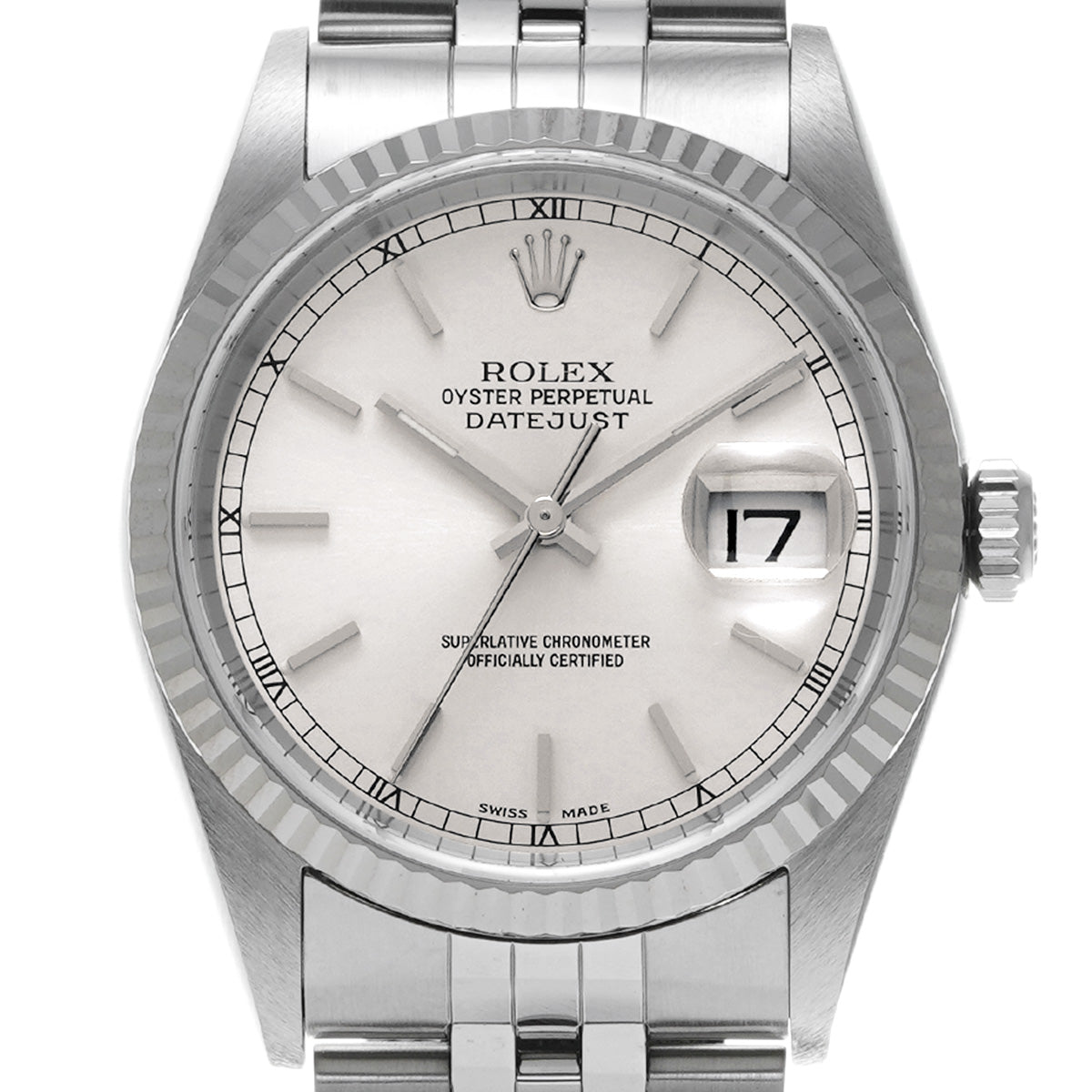 Datejust 16234 P (made around 2000) Silver ROLEX Men's [Pre-owned].