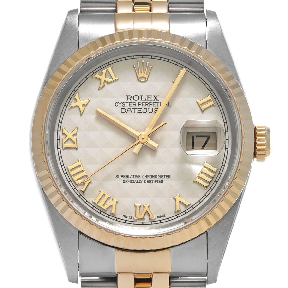 Datejust 16233 T (manufactured circa 1997) Ivory ROLEX Men's [Pre-Owned].