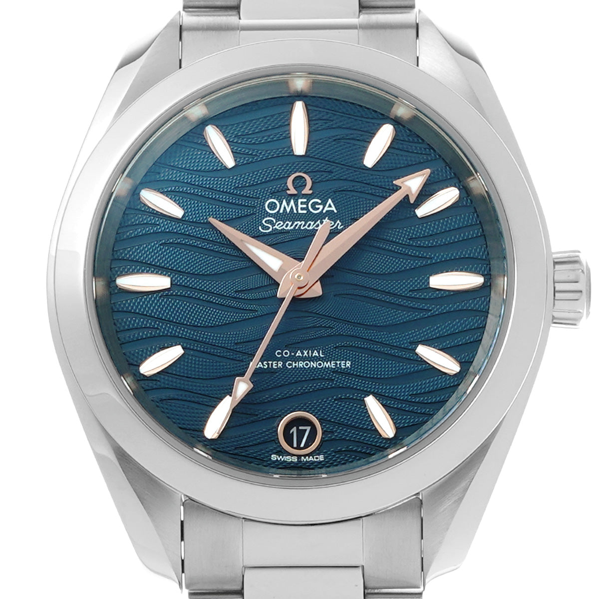 Seamaster Aqua Terra Co-Axial Master Chronometer 220.10.34.20.03.001 Blue OMEGA Ladies [New]