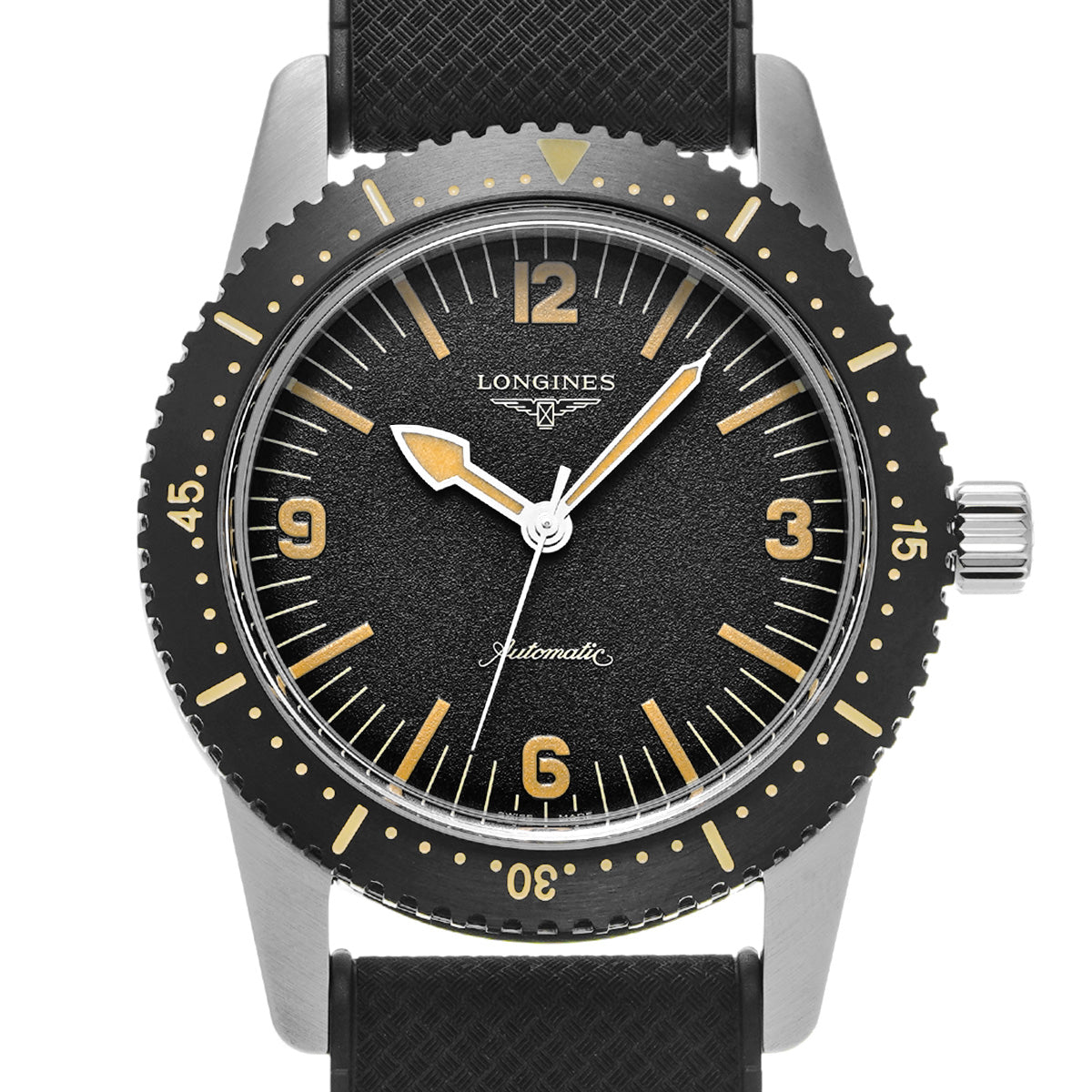 Heritage Skin Diver L2.822.4.56.9 Black LONGINES Men's [New].