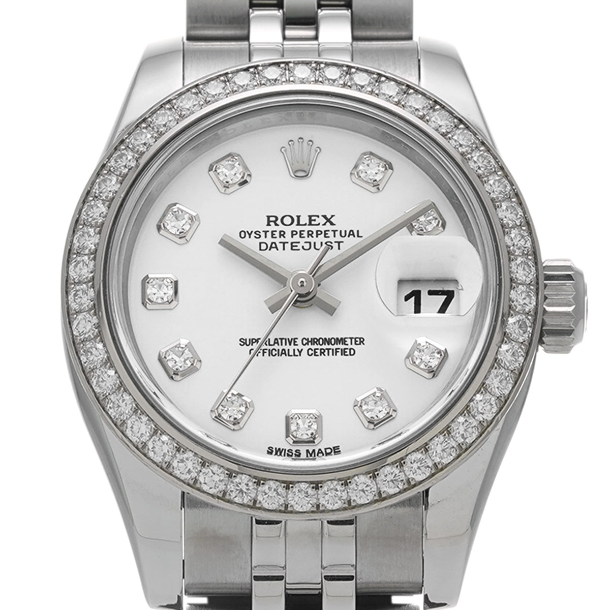 Lady Datejust 26 179384G Random Serial White/Diamond ROLEX Ladies [Pre-Owned].