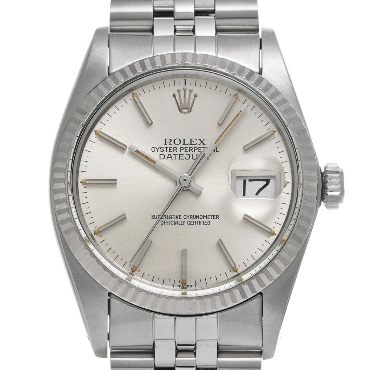 DATE JUST 16014 80's (manufactured circa 1983) Silver ROLEX Men's [Pre-Owned].