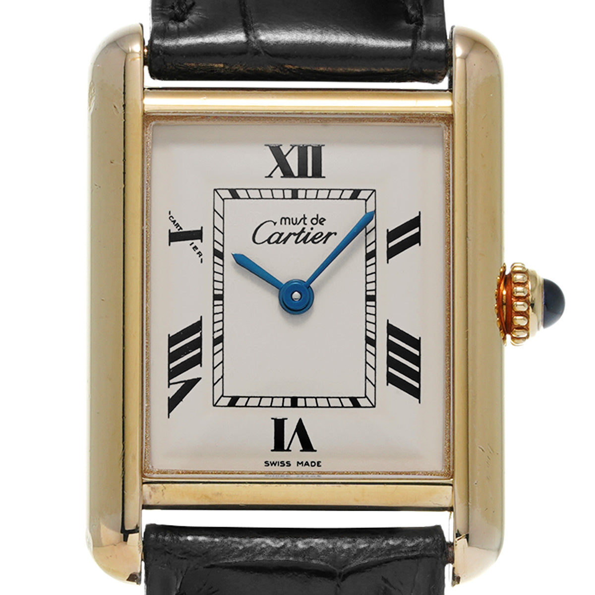 Must Tank LM W1013754 Ivory CARTIER Unisex [Pre-Owned].