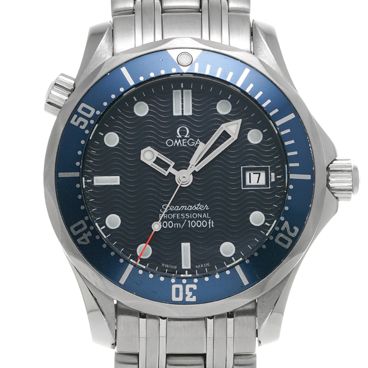 Seamaster Professional 300 Mid Size 2561.80 Blue OMEGA Unisex [Pre-owned].