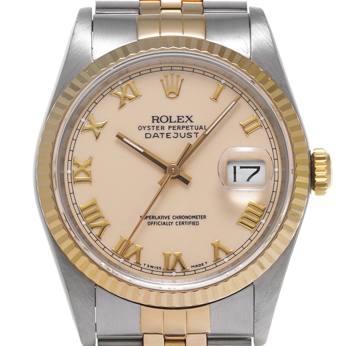 Datejust 16233 R (manufactured circa 1988) Ivory ROLEX Men's [Pre-Owned].