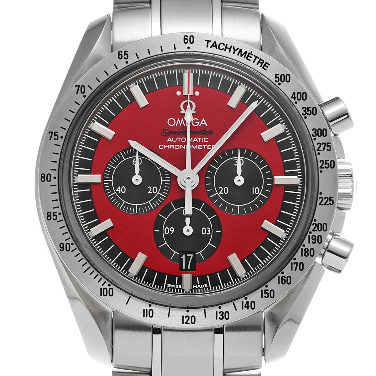 Speedmaster Legend Michael Schumacher 2005 3506.61 Red/Black OMEGA Men's [Pre-owned]