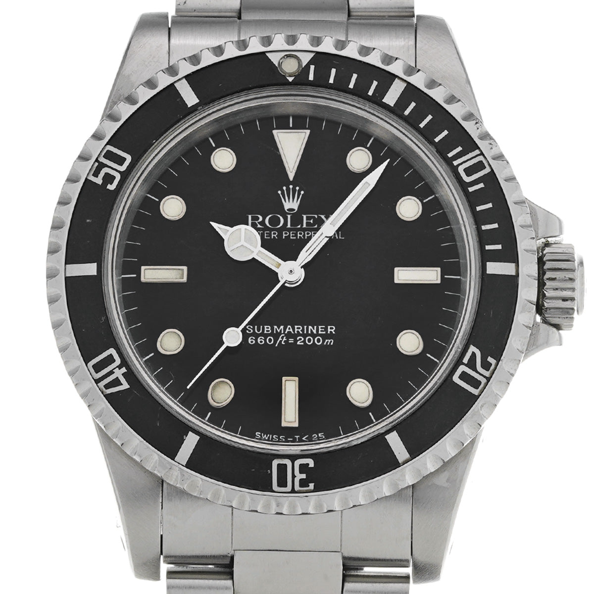 Submariner 5513 No. 97 (manufactured circa 1986) Black ROLEX Men's [Pre-Owned].