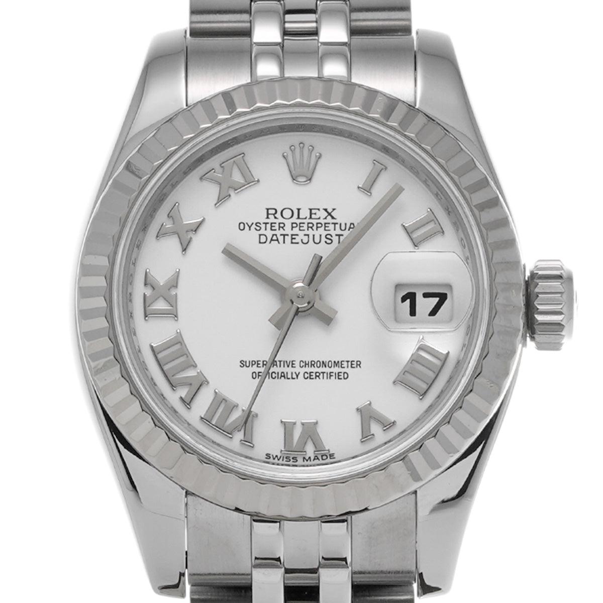 DATE JUST 179174 G (made around 2010) White ROLEX Ladies [Pre-Owned].