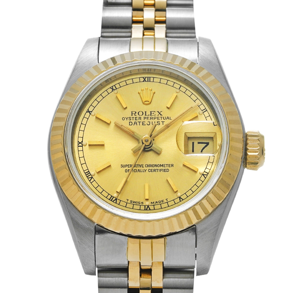 Datejust 69173 R (manufactured circa 1988) Champagne ROLEX Ladies [Pre-Owned].