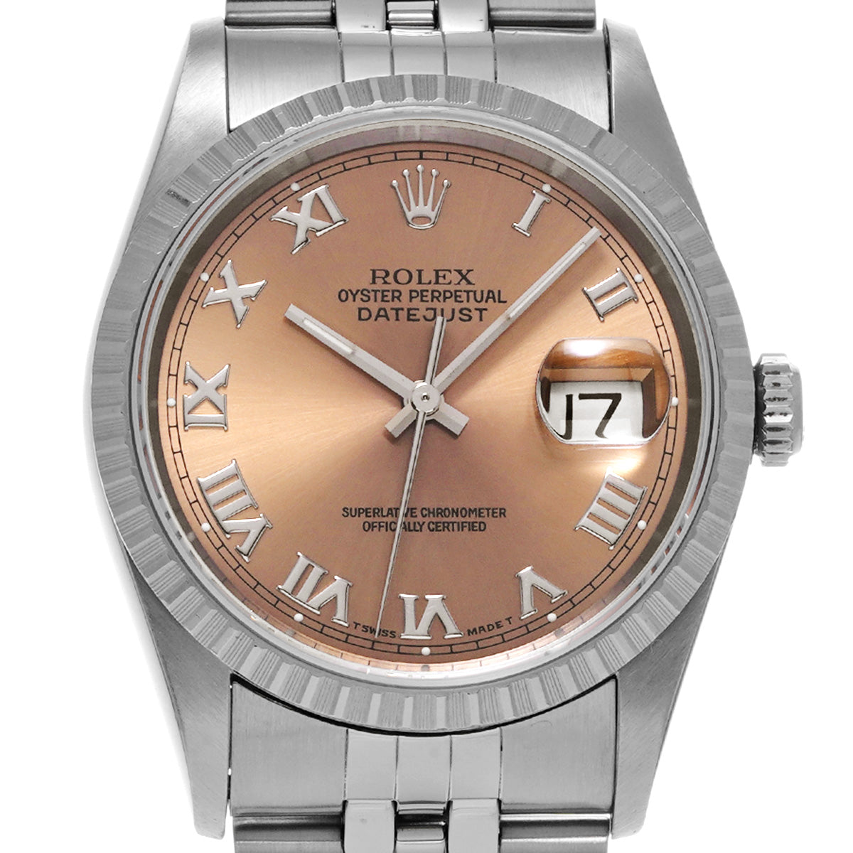 DATE JUST 16220 S (manufactured circa 1993) Pink ROLEX Men's [Pre-Owned].