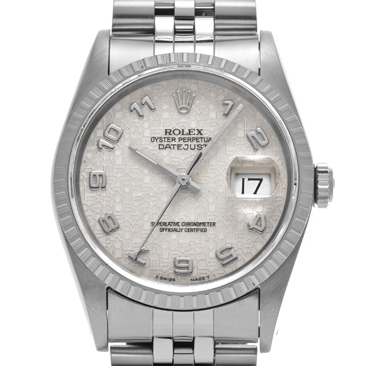 DATE JUST 16220 X (manufactured circa 1991) Ivory ROLEX Men's [Pre-Owned].