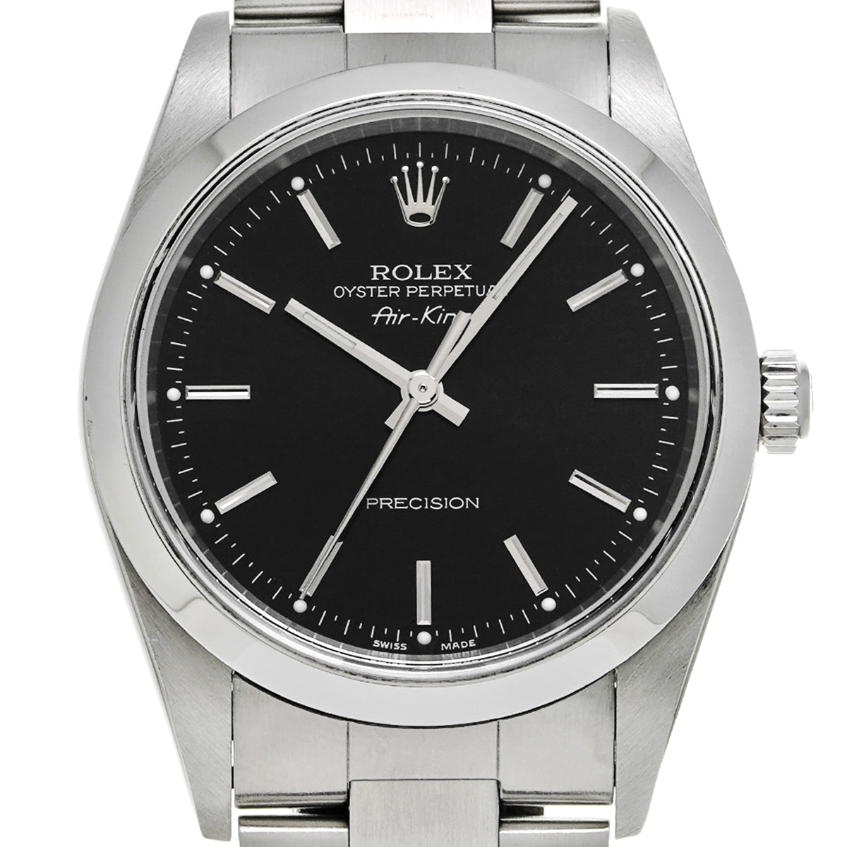 Air-King 14000M F (circa 2004) Black ROLEX Men's [Pre-Owned].