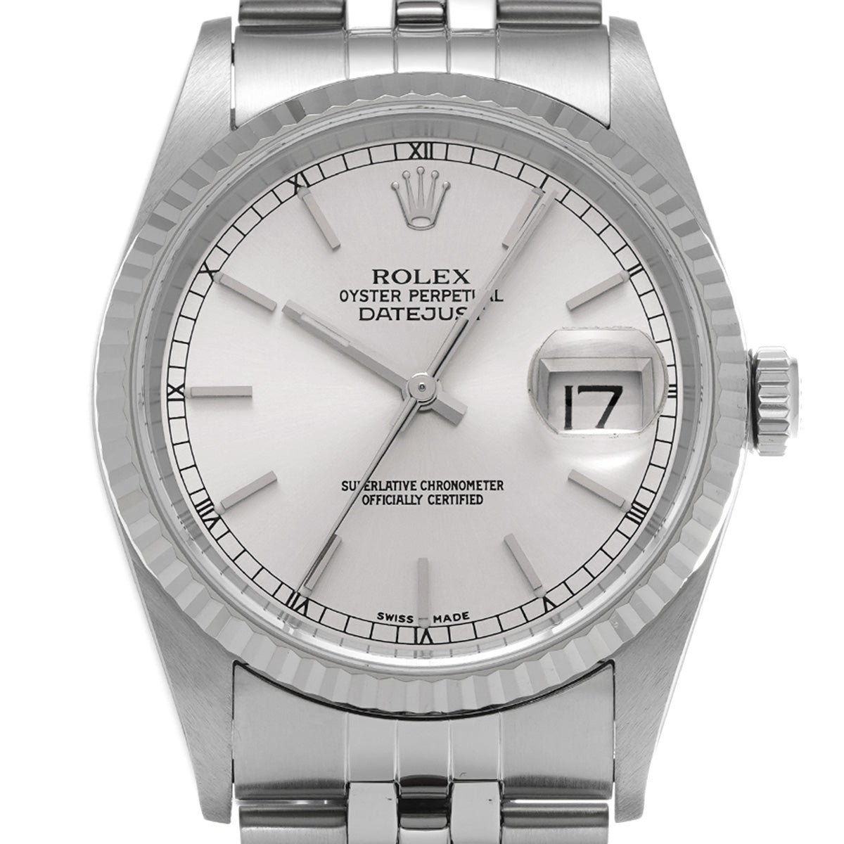 DATE JUST 16234 F (made around 2004) Silver ROLEX Men's [Pre-owned].
