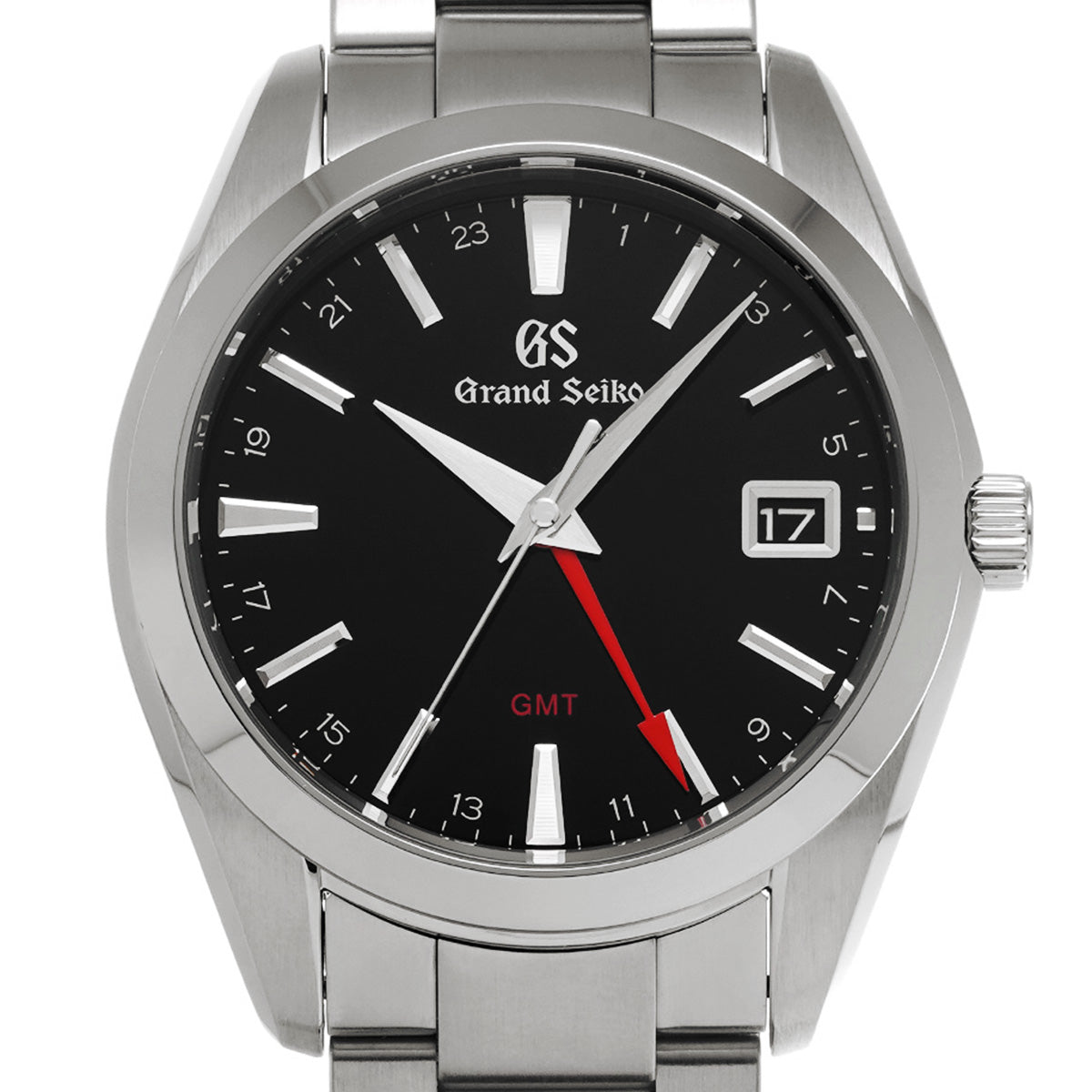 SBGN013 Heritage Collection Quartz GMT Black Grand Seiko Men's [Pre-Owned].