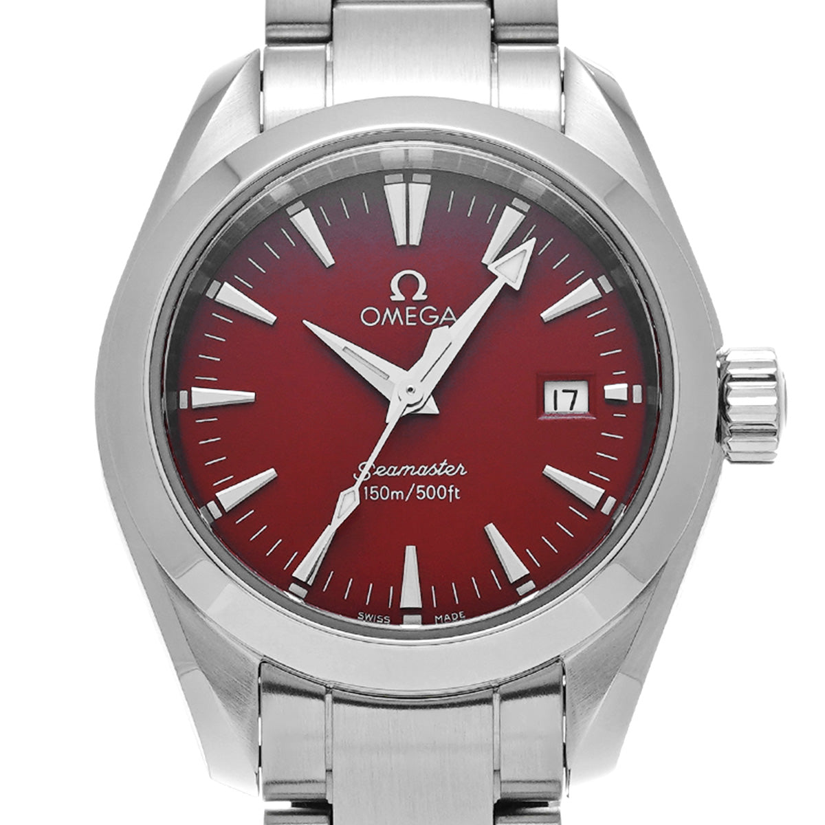 Seamaster Aqua Terra Marui Limited Edition 2577.60 Red OMEGA Ladies [Pre-owned].