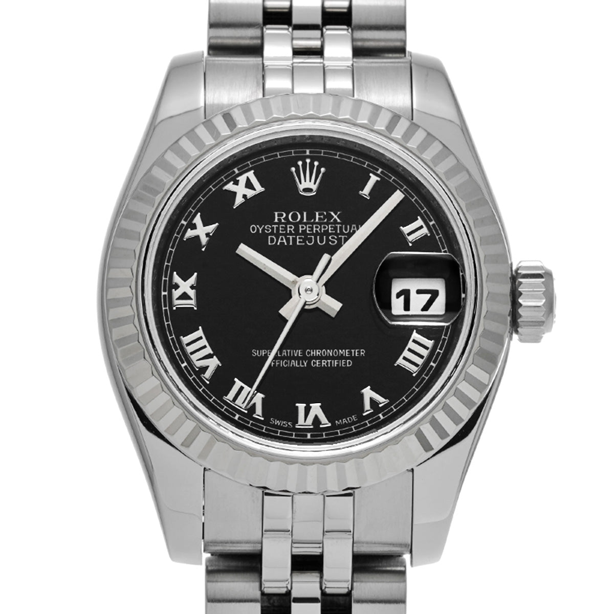 Lady Datejust 26 179174 Z (made around 2006) Black ROLEX Ladies [Pre-Owned].