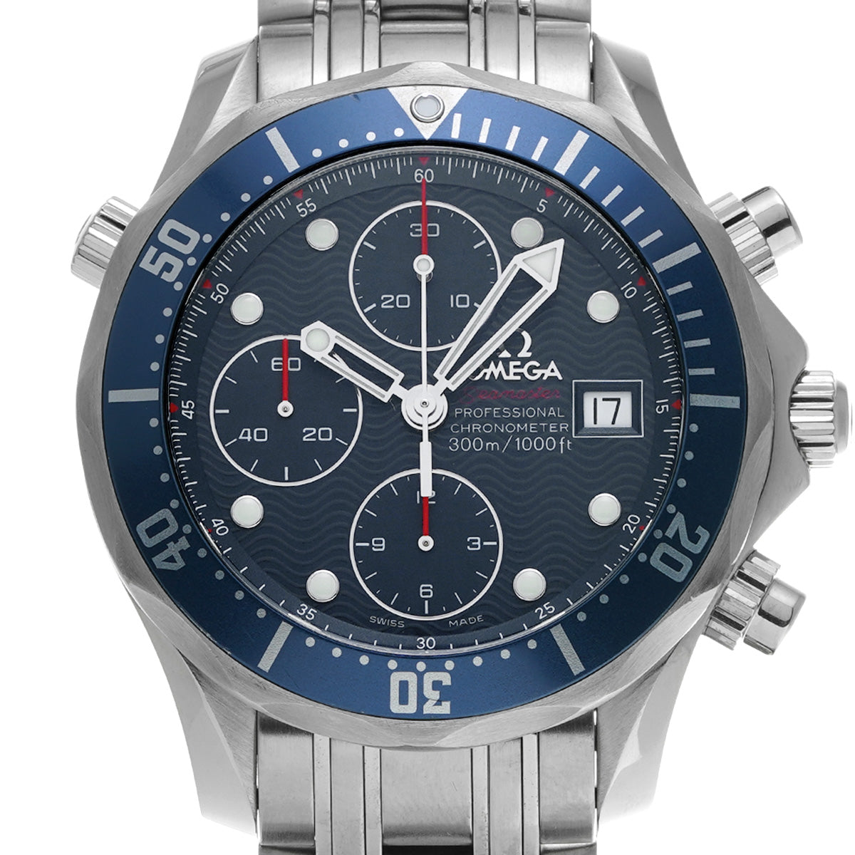 Seamaster Diver 300 Chronograph 2225.80 Blue OMEGA Men's [Pre-Owned].