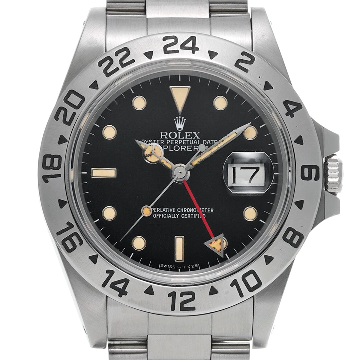 Explorer II 16550 84th (manufactured circa 1984) Black ROLEX Men's [Pre-Owned].