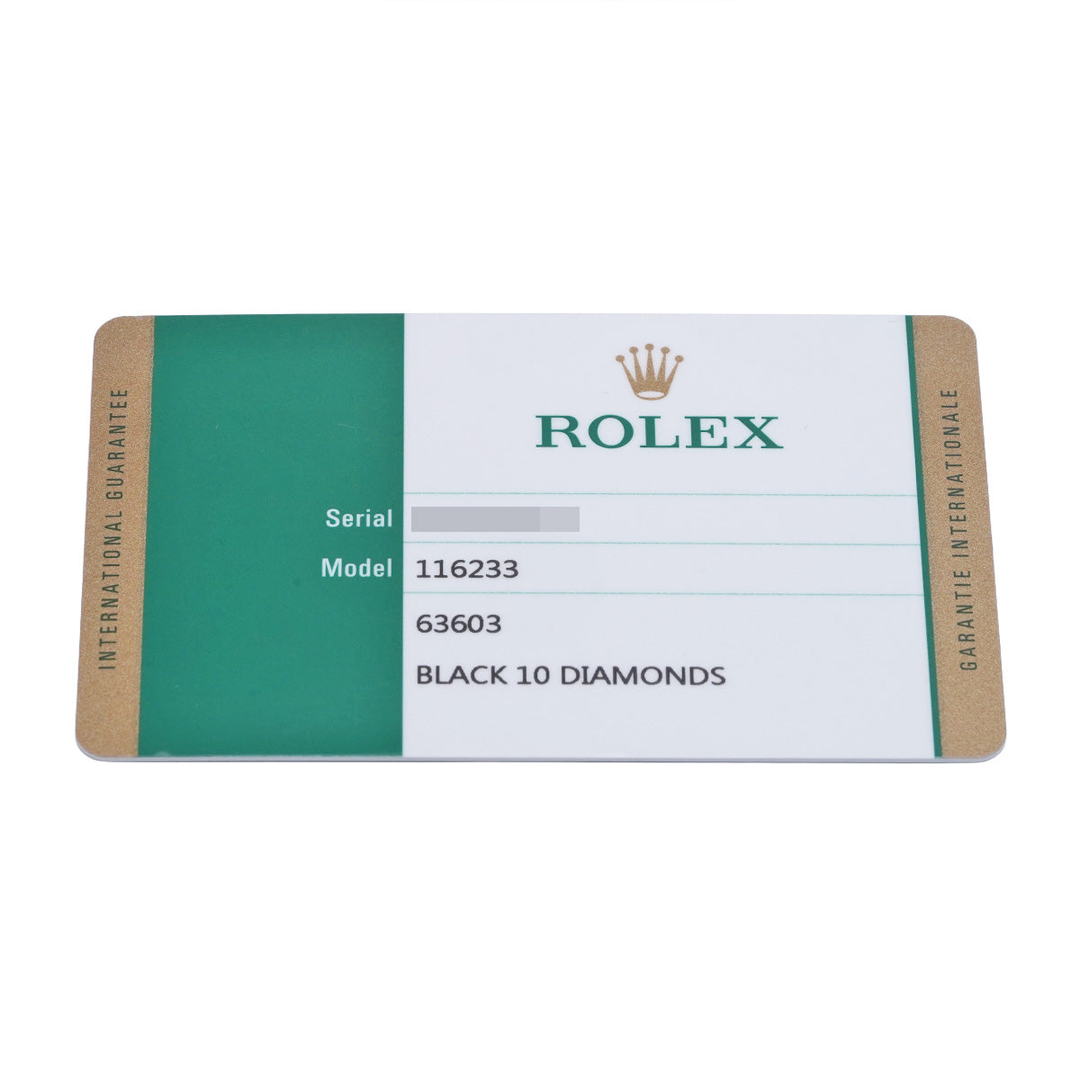 DATE JUST 116233G Random Serial Black/Diamond ROLEX Men's [Pre-Owned].